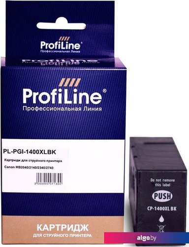 

Картридж ProfiLine PL-PGI-1400XLBK (аналог Canon PGI-1400XLBK_BK)