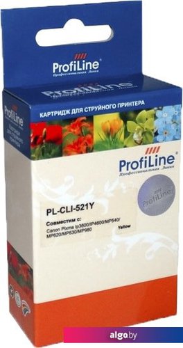 

Картридж ProfiLine PL-CLI-521Y-Y (аналог Canon CLI-521 Yellow)