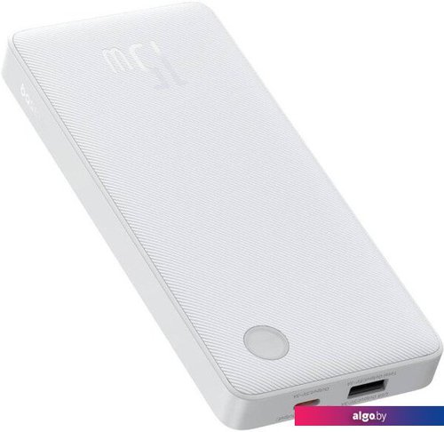 

Внешний аккумулятор Baseus Airpow Lite Power Bank 15W 10000mAh P10067500123-00 (белый)