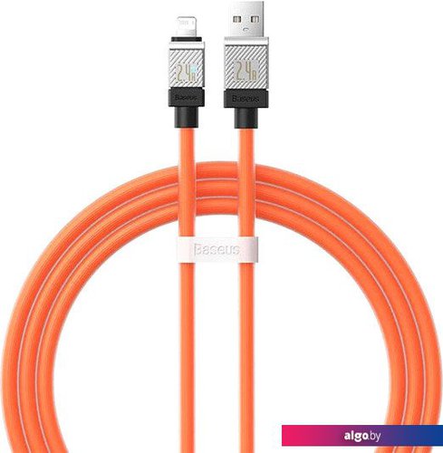 

Кабель Baseus CoolPlay Series Fast Charging Data Cable 2.4A USB Type-A - Lightning (1 м, оранжевый)