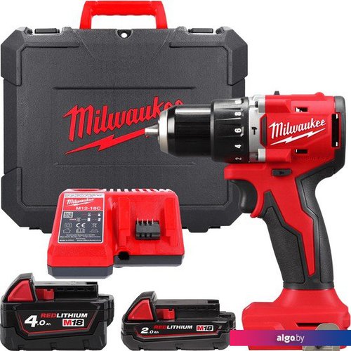 

Ударная дрель-шуруповерт Milwaukee M18 M18BLPDRC-422C 4933492825 (с 2-мя АКБ 2 Ач + 4 Ач, кейс)