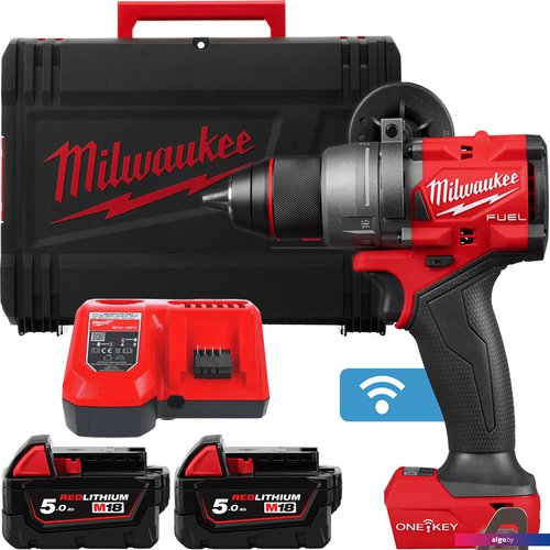 

Дрель-шуруповерт Milwaukee M18 FUEL M18ONEDD3-502X 4933492802 (с 2-мя АКБ 5 Ач, кейс)