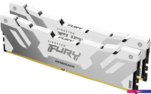 

Оперативная память Kingston FURY Renegade 2x16ГБ DDR5 6400 МГц KF564C32RWK2-32, Белый;серебристый