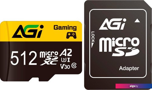 

Карта памяти AGI TF138 Supreme microSDXC 512GB AGI512GGSTF138 (с адаптером)