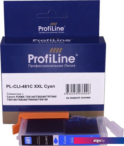 

Картридж ProfiLine PL-CLI-481C-XXL (аналог Canon CLI-481C XXL_C)