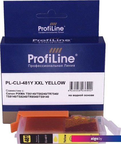 

Картридж ProfiLine PL-CLI-481Y-XXL (аналог Canon CLI-481Y XXL_Y)