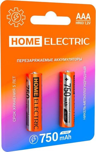 

Аккумулятор Home Electric ААА HR03 750 mAh BP2 4620167520768