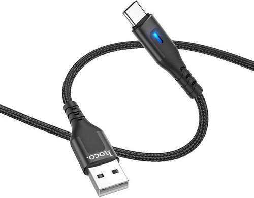 

Кабель Hoco DU08 USB Type-A - USB Type-C (1 м, черный)