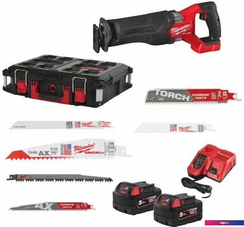 

Сабельная пила Milwaukee M18 FSZ100P 4933498242 (с 2-мя АКБ, кейс)