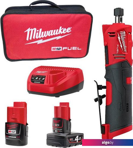 

Прямошлифовальная машина Milwaukee M12 Fuel FDGS-422B 4933471436 (с 2-мя АКБ 2 Ah, 4 Ah)