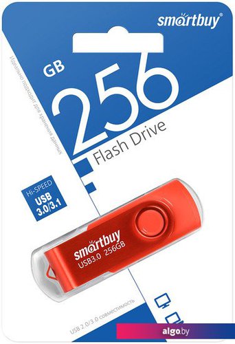 

USB Flash SmartBuy Twist 3.0 256GB (красный)