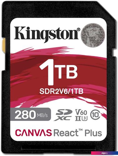 Карта памяти Kingston Canvas React Plus V60 SDXC 1TB