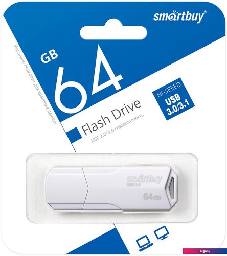 

USB Flash SmartBuy Clue 3.0 64GB (белый)