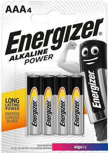 

Батарейка Energizer AlkalinePower LR03/AAA 4шт