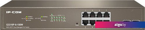 

Настраиваемый коммутатор IP-COM G3310P-8-150W