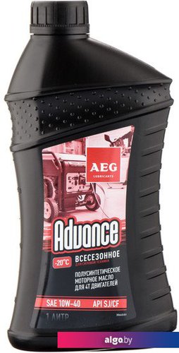 

Моторное масло AEG Lubricants Advance SAE 10W-40 API SJ/CF 1л