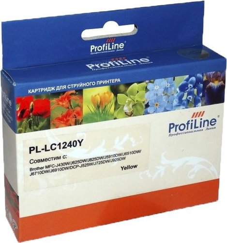 

Картридж ProfiLine PL-LC1240Y-Y (аналог Brother LC1240Y)