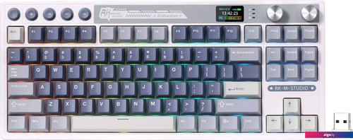 

Клавиатура Royal Kludge M87 RGB Ocean Blue (RK Cream)