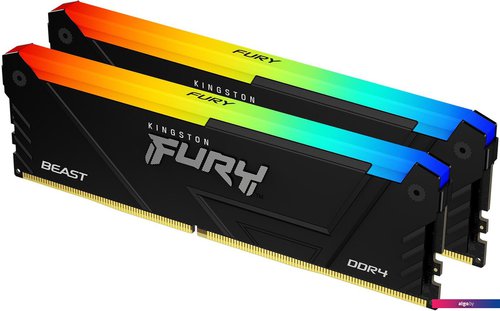 

Оперативная память Kingston FURY Beast RGB 2x16ГБ DDR4 2666 МГц KF426C16BB2AK2/32