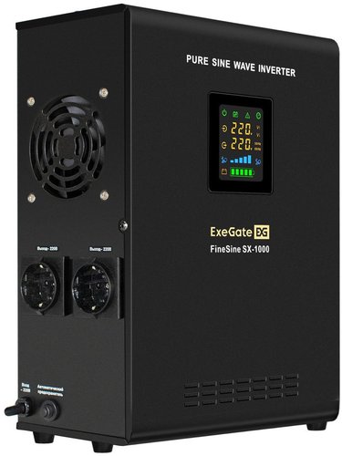 

Источник бесперебойного питания ExeGate FineSine SX-1000.LCD.AVR.2SH EX295997RUS