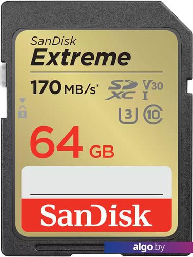 

Карта памяти SanDisk Extreme SDXC SDSDXV2-064G-GNCIN 64GB