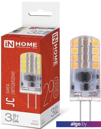 

Светодиодная лампочка In Home LED-JC 3Вт 12В G4 4000К 290лм 4690612036021