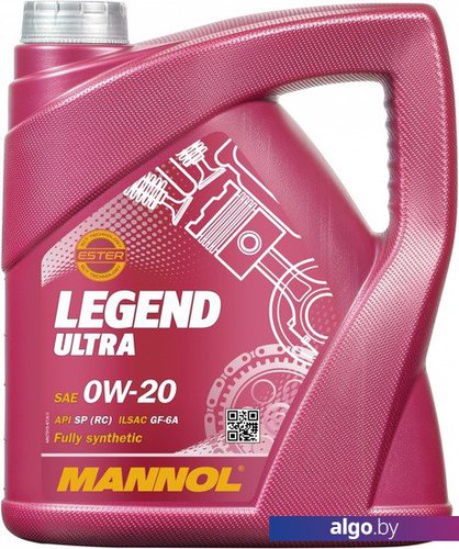 

Моторное масло Mannol Legend Ultra 0W-20 4л