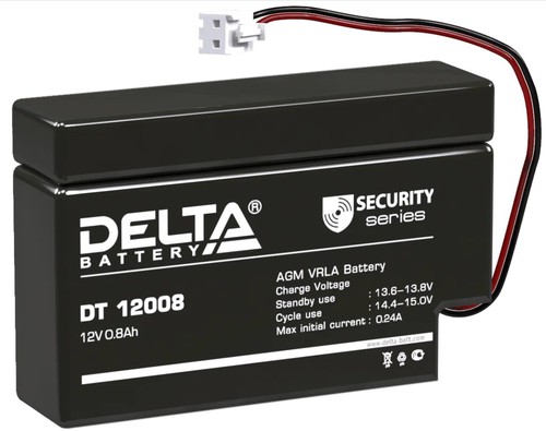 

Аккумулятор для ИБП Delta DT 12008 (12В/0.8 А·ч)