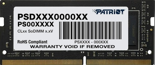 

Оперативная память Patriot Signature Line 16GB DDR4 SODIMM PC4-25600 PSD416G32002S