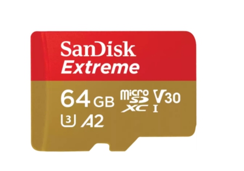 

Карта памяти SanDisk Extreme microSDXC SDSQXAH-064G-GN6MN 64GB