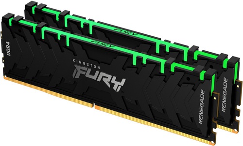 

Оперативная память Kingston FURY Renegade RGB 2x8GB DDR4 PC4-34100 KF442C19RBAK2/16