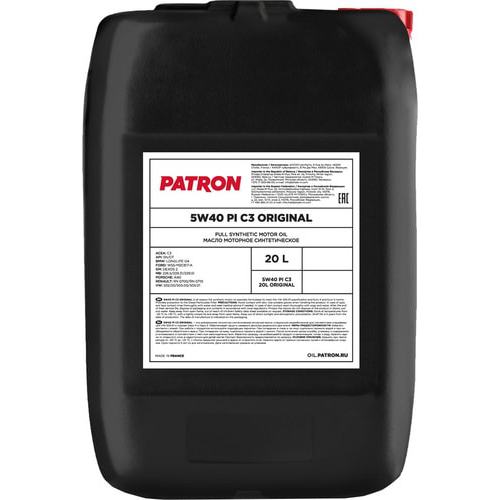 

Моторное масло Patron 5W-40 PI C3 20л