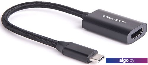 Адаптер Atom USB Type-C 3.1 - HDMI (0.15 м, черный) Адаптер Atom USB Type-C 3.1 - HDMI (0.15 м, черный)