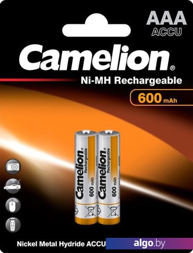 

Аккумулятор Camelion AAA 600mAh 2 шт. NH-AAA600-BP2