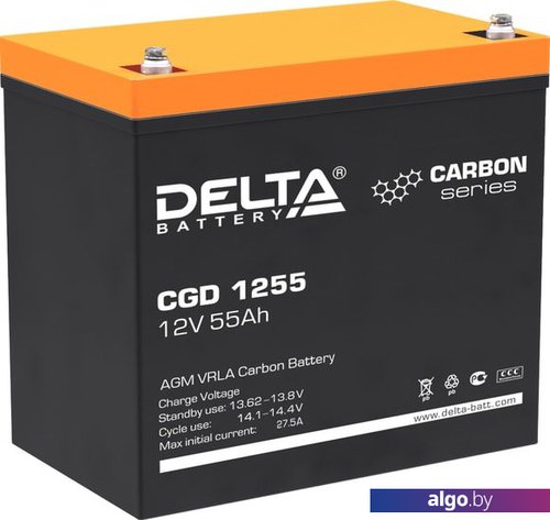 

Аккумулятор для ИБП Delta CGD 1255 (12В/55 А·ч)