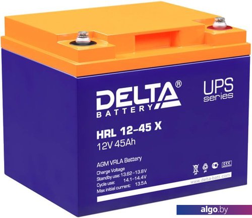 

Аккумулятор для ИБП Delta HRL 12-45 X (12В/45 А·ч)