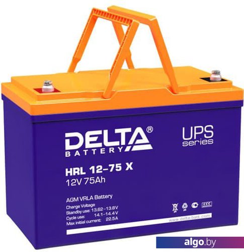 

Аккумулятор для ИБП Delta HRL 12-75 X (12В/75 А·ч)