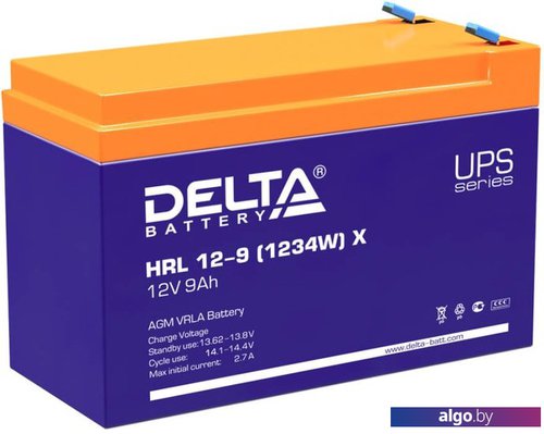 

Аккумулятор для ИБП Delta HRL 12-9 (1234W) X (12В/9 А·ч)