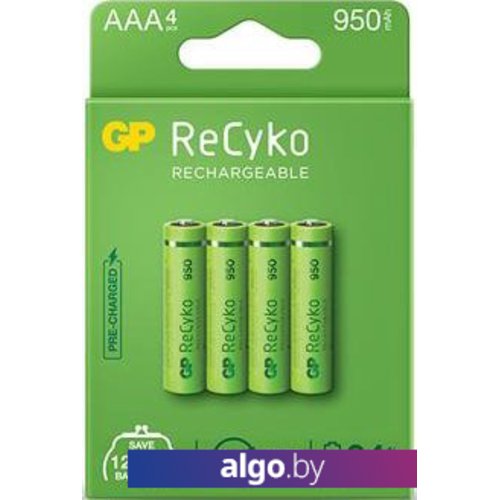 

Аккумулятор GP ReCyko AAA 950mAh 4шт