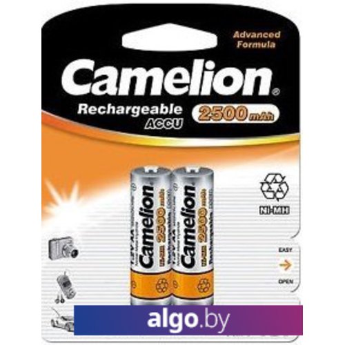 Аккумуляторы Camelion AA 2500mAh 2 шт. [NH-AA2500-BP2]