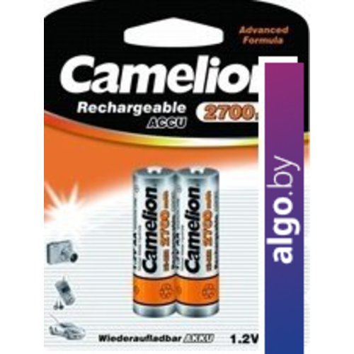 

Аккумуляторы Camelion AA 2700mAh 2 шт. [NH-AA2700-BP2]