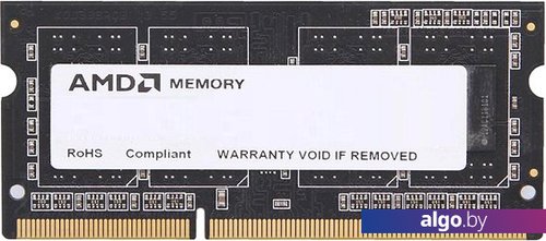 Оперативная память AMD 8GB DDR3 SO-DIMM PC3-12800 R538G1601S2SL-U