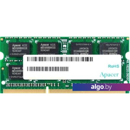 Оперативная память Apacer 4GB DDR3 SODIMM PC3-12800 AS04GFA60CAQBGJ Оперативная память Apacer 4GB DDR3 SODIMM PC3-12800 AS04GFA60CAQBGJ