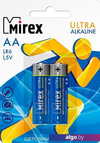 

Батарейки Mirex Ultra Alkaline AA 2 шт LR6-E2