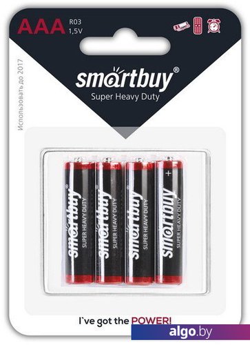 Батарейки SmartBuy AAA 4 шт. [SBBZ-3A04B]