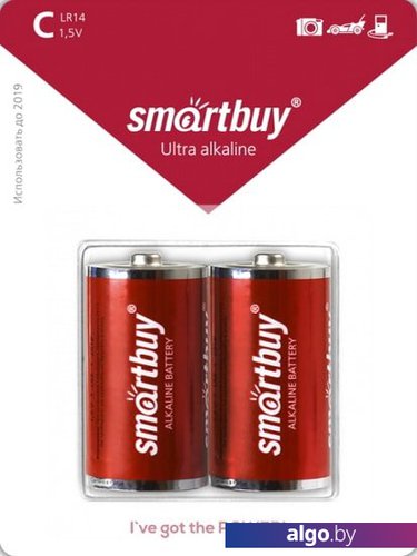 

Батарейки SmartBuy С 2 шт. SBBA-C02B