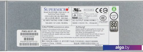 Блок питания Supermicro PWS-501P-1R Блок питания Supermicro PWS-501P-1R