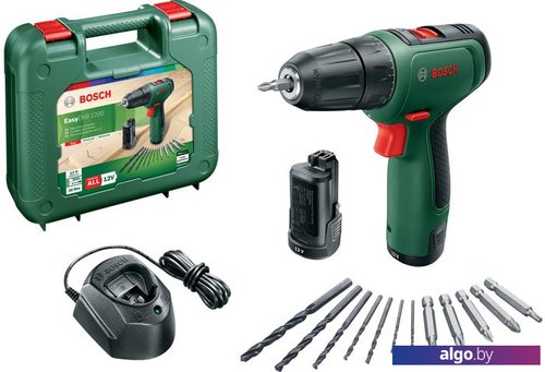 

Дрель-шуруповерт Bosch EasyDrill 1200 06039D3007 (с 2-мя АКБ, кейс)