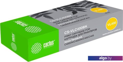 

Картридж CACTUS CS-VLC400BK (аналог Xerox 106R03532)