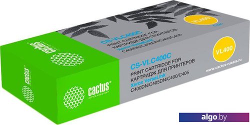 

Картридж CACTUS CS-VLC400C (аналог Xerox 106R03534)